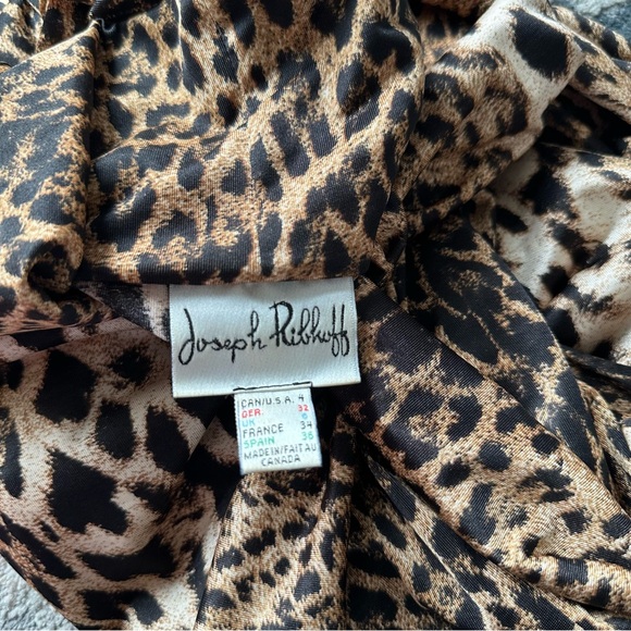Joseph Ribkoff Leopard Print Dress size 4 - Picture 6 of 7